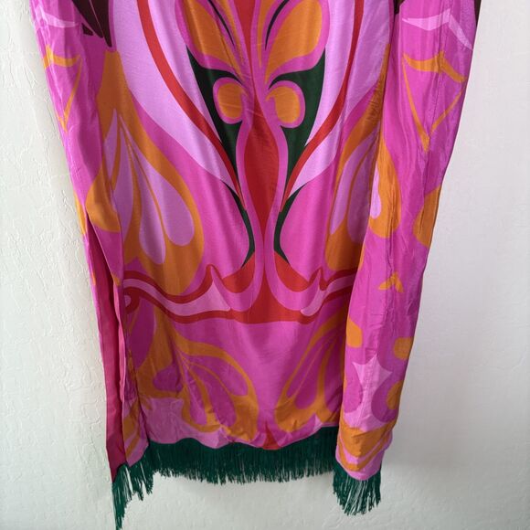 Borgo De Nor Crepe Fringe Midi Dress - Picture 10 of 13